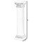 Decorative Fiberglass White and Gold Plinth Roman Style Column Ionic Piller Pedestal Vase Stand for Wedding or Party, Living Room, or Dining Room Decor - Photography Props - Sculpture Display - Greek-inspired Luxury Decor Piece with Ornate Gold Accen